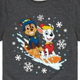thumbnail image 3 of Paw Patrol - Chase Marshall Sledding - Toddler And Youth Short Sleeve Graphic T-Shirt, 3 of 6