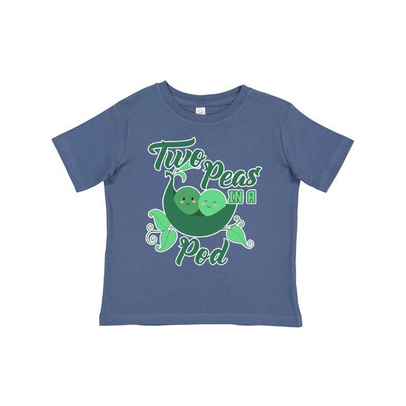 Inktastic Two Peas in a Pod with Faces Boys or Girls Toddler T-Shirt