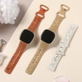 thumbnail image 6 of Comvin 3 Pack Floral Engraved Bands Compatible with Fitbit Versa 4 Bands/Fitbit Sense 2 Bands/Fitbit Sense Bands/Fitbit Versa 3 Bands Women, Soft Cute Silicone Design Sport Fancy Summer Strap, Small, 6 of 8