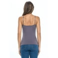 thumbnail image 5 of ACTIVE UNIFORMS Women's Camisole Cotton Stretch Undershirt with Adjustable Strap Tank Top Multi-Pack of 3 (Charcoal, X-Large), 5 of 6