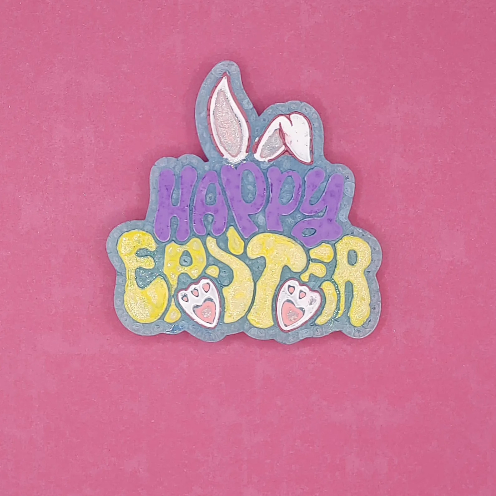 Happy Easter Silicone Freshie Mold