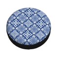 thumbnail image 3 of Balery Stylized Flowers Vintage Bohotire Cover Waterproof Dust-Proof, Universal Spare Wheel Tire Cover For Trailer, Rv, Suv Truck And Vehicle Camper Accessories-14 Inch, 3 of 9