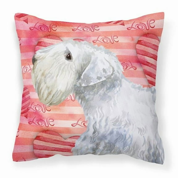 Sealyham Terrier Love Fabric Decorative Pillow