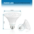 thumbnail image 6 of Viribright 9W PAR30 LED Bulb Light, 75W Equivalent, 800 Lumens, Soft White 2700K, E27 Base, 60°Beam Angle Spotlight, for Indoor 3 Pack, 6 of 7