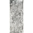 thumbnail image 5 of Silver Metallic Foil Door Curtain Hanging Decoration, 8' x 3', by Way to Celebrate, 5 of 5