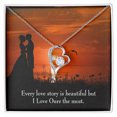 thumbnail image 2 of To My Girlfriend Love Our Story Forever Necklace w Message Card, 2 of 8