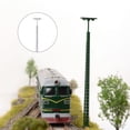 thumbnail image 3 of Injueey Modelo de luces de ferrocarril, accesorios de construcción en miniatura, diseño de luz de pista DIY, Mini yardas, decoraciones, farola de Metal Artesanía Negro (luz cálida) Injueey HA064488-04, 3 of 6