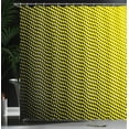thumbnail image 4 of Ambesonne Ombre Shower Curtain, Yellow Themed with Dots, 69"Wx70"L, Yellow and Black, 4 of 5