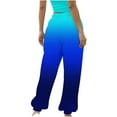 thumbnail image 3 of Olyvenn Deals Womens Gradient Sweatpants Loose Lounge Trousers With Pockets High Waist Pants Work Office Loose Trousers Full Length Pants for Women Trendy 2023 Blue 4, 3 of 4