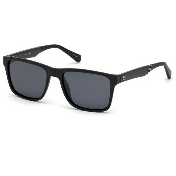 GUESS Guess Men's Polarized Gu6928 GU692802D56 Black Rectangle