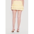 thumbnail image 4 of Women's Solid Textured Knit Tiered Mini Skirt, 4 of 5