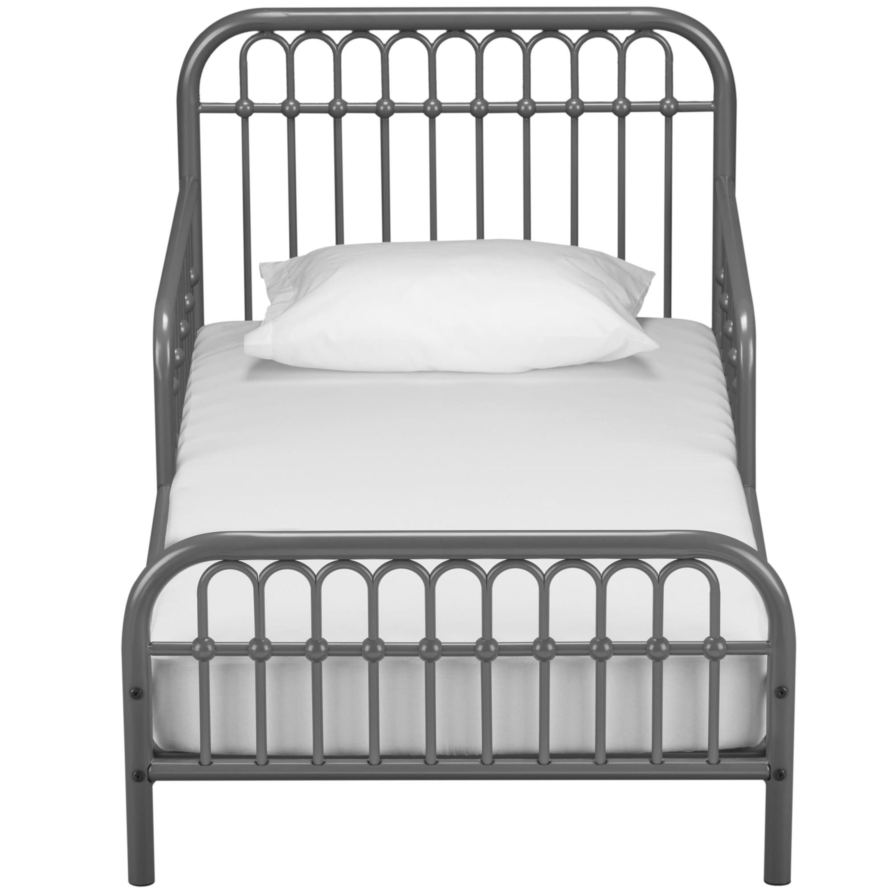 Little Seeds Monarch Hill Ivy Metal Toddler Bed, Gray