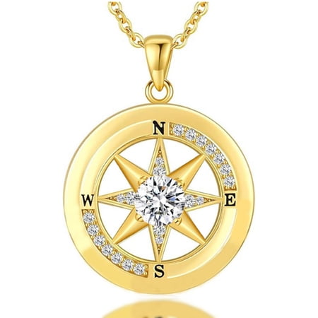 Compass Necklace, Compass Jewelry Women Wedding Anniversary