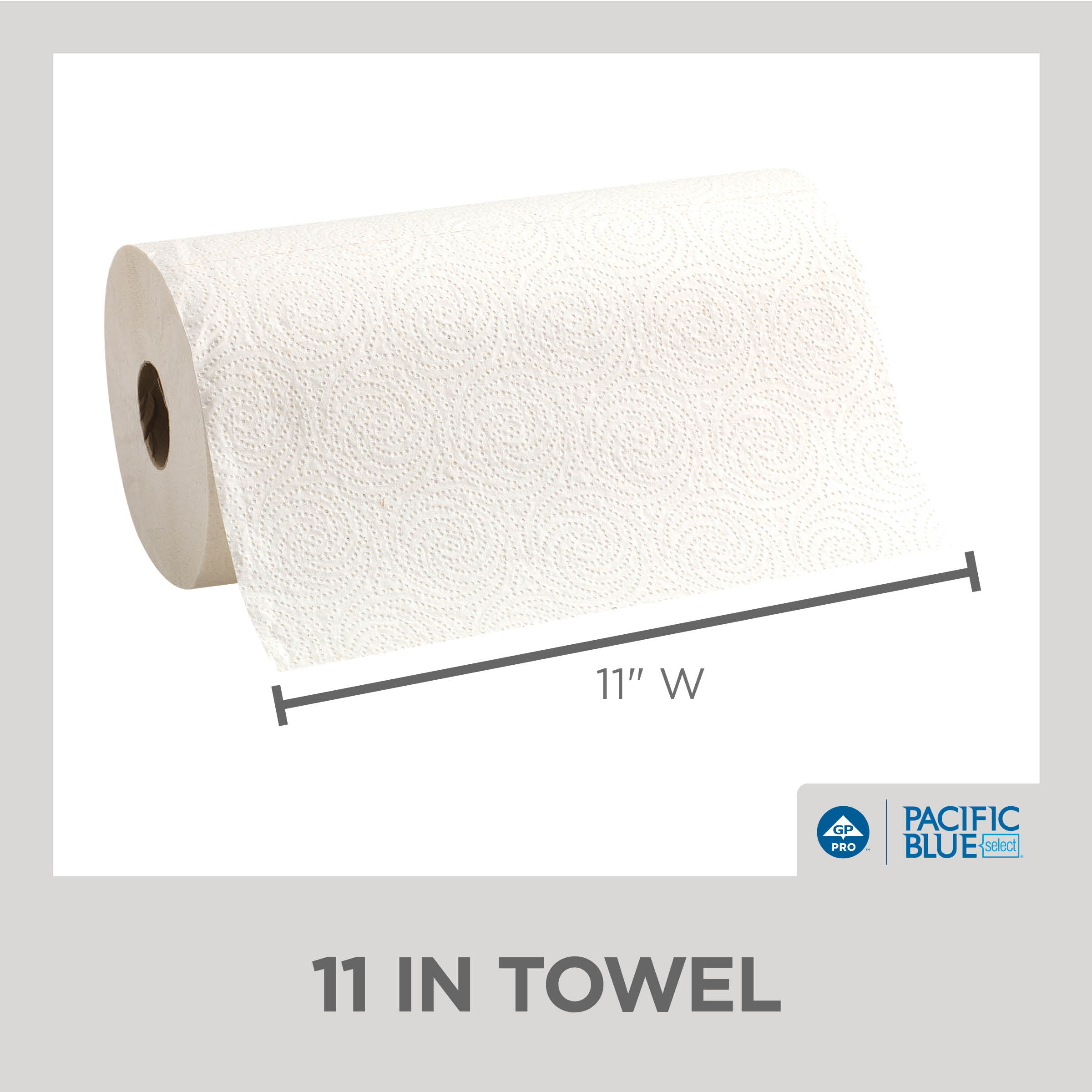 Pacific Blue Select® 2-Ply Perforated Roll Paper Towel by GP PRO (Georgia-Pacific), White, 27700, 250 Sheets Per Roll, 12 Rolls Per Case