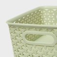 thumbnail image 2 of 1-Pack Small Decorative Y-Weave Storage Basket, Versatile Organizer for Home & Shelf Storage, 2 of 3