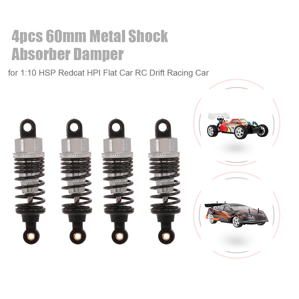 4pcs RC Car Parts 60mm Metal Shock Absorber Damper for 1:10 HSP Redcat D5F4
