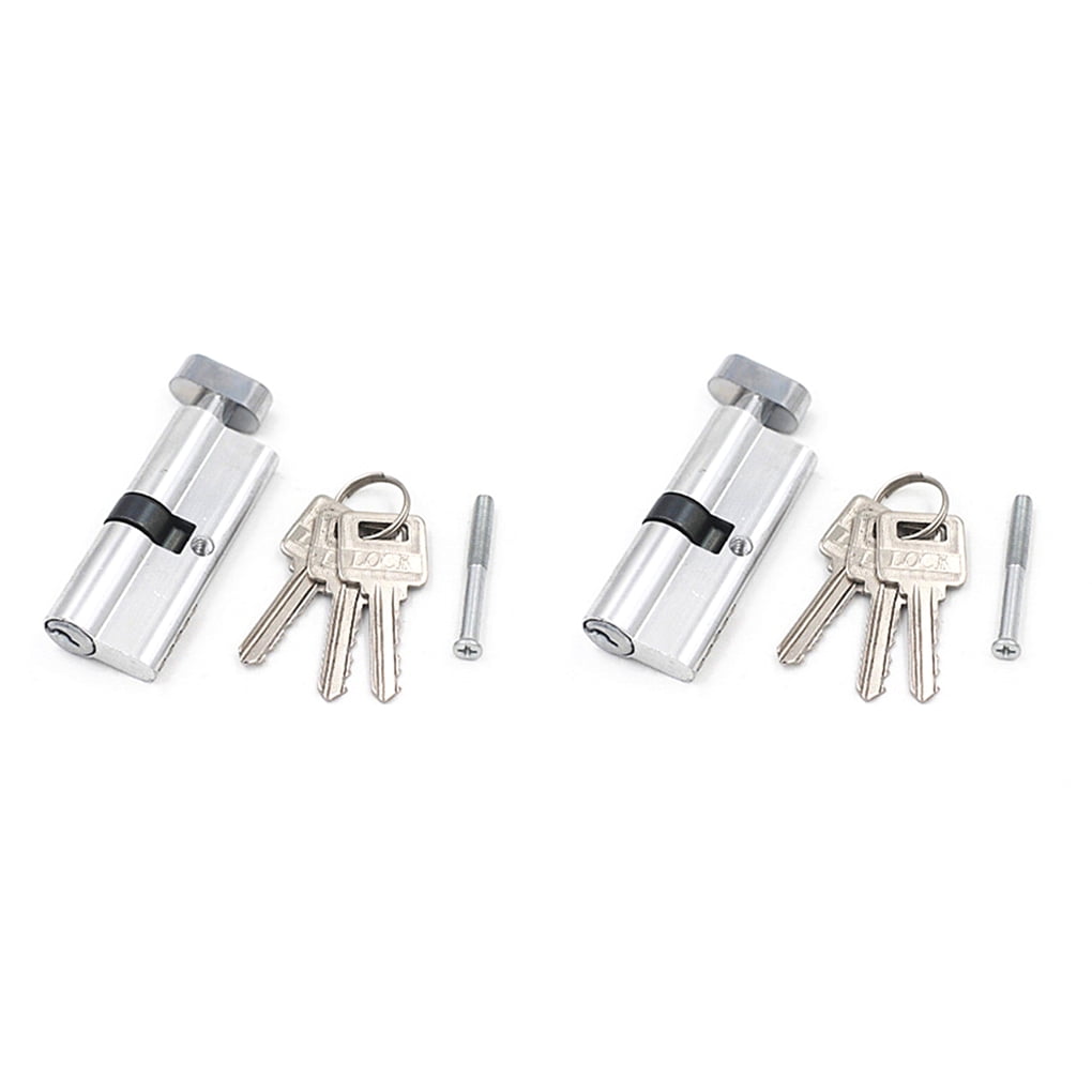 VARIOUS SIZES EURO-CYLINDER BRASS DOOR LOCK 6 PIN ANTI-DRILL KEYED DIFFERENT