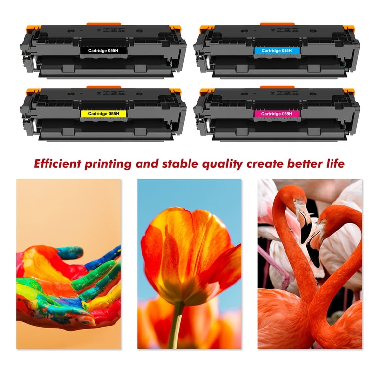 Canon 055 055H Toner Cartridge 4-Pack for imageCLASS Printers