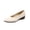 Beige, variant on Croc Embossed Wedge Sneakers for Women Patent Leather Slip On Shoes for Women low heels Round Toe Casual Breathable Walk Flats Non Slip Footwear for Daily Office Shopping Beige 9