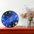 thumbnail image 6 of SKYSONIC Space Galaxy Wall Clock 10 Inch Silent Non Ticking Round Clock Oil Painting Clock Easy to Read Clock for Living Room Bedroom Bathroom Home Decor, 6 of 7