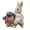 D, variant on mdesiwst Resin Animal Garden Statue Cartoon Bunny Turtle Hedgehog Figurine for Fairy Garden Yard Lawn Indoor Outdoor Decor