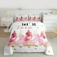 thumbnail image 2 of Homewish Kawaii Xmas Tree 3-Piece Full Size Comforter Sets For Children Teens Adults,Merry Christmas Bedding Comforter Set,Happy New Year Lightweight Bedding Sets,Super Cozy Room Decor,Reversible, 2 of 8