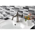 thumbnail image 2 of Kingston Brass KS354CGVN Fuller One-Handle Single-Hole Bathroom Faucet with Push Pop-Up Drain, Black Stainless, 2 of 7