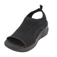 thumbnail image 2 of Novedad de verano, zapatos deportivos informales de fondo suave de malla tejida voladora, sandalias de boca de pez para mujer Wmkox8yii  nm5733, 2 of 4