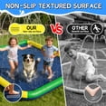 thumbnail image 2 of Splash Pad for Kids & Dogs, 140"-100" Extra Large Non-Slip Sprinkler Splash Pad, Thickened 0.5mm PVC Water Play Mat, Outdoor Water Toy for Backyard Summer Fun, Ideal for Toddlers 3+ Boys Girls, 2 of 9