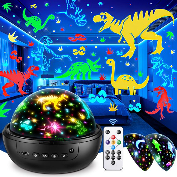 Proyector de luz nocturna Dinosaur Toys PIKOY para niños de 3 a 8 años