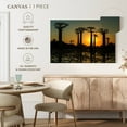 thumbnail image 5 of Elephant Stock Silhouetted Morondava Baobab Trees Wall Art - Horizontal Canvas Wall Art - Living Room Wall Decor - Floral And Botanical Canvas - Black And Orange Decor - 45" x 30", 5 of 8