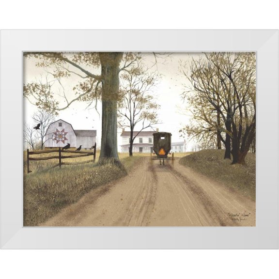 Jacobs, Billy 18x15 White Modern Wood Framed Museum Art Print Titled - Headin Home