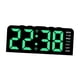 thumbnail image 2 of Reloj despertador digital LED multifuncional rectangular con luz ambiental Verde, 2 of 9