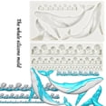 thumbnail image 2 of YIEMEEN DIY Handmade Silicone Fondant Mold Whale Wave Shape Chocolate Sugar Craft Paste Mold DIY Candle Resin Crafts Durable, 2 of 10
