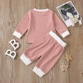 thumbnail image 4 of Newborn Baby Boys Girls Long Sleeve Knitted Tops+Pants Clothes Outfit set Boys Down Shirt New 2024 Plaid Flannel Jacket Boys Casual Crewneck Short Sleeve Tops Tees, 4 of 9