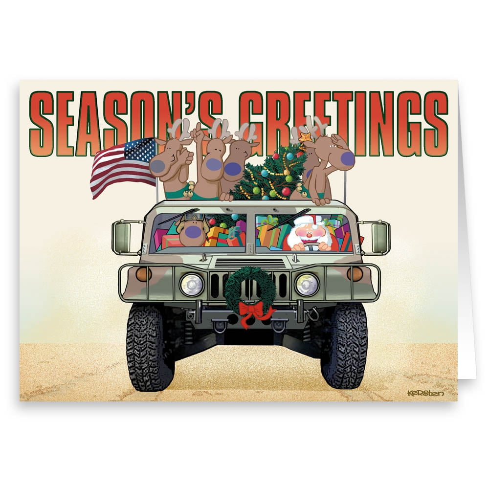 Army & Marine Christmas Card Holiday Cards 18 Cards and 19