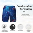 thumbnail image 3 of Fuzoiu Deep Sea Glowing Fishes Print Men's Swim Shorts,Quick-Dry Double-Layer Swim Trunks,Board Trunks,Beach Shorts Swimwear Bathing Suits-X-Large, 3 of 6