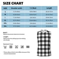 thumbnail image 6 of Daiia Black White Plaid Printed Men's Tank Tops,Casual Soft Sleeveless Gym Muscle Shirts Bodybuilding Tee-Small, 6 of 8