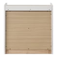 thumbnail image 5 of Furniture of America Mavric Modern Wood 2-Drawer Two-Tone Nightstand with Raised Top Edge, Dusty Oak and White, 5 of 7