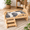 Stars-13.5''×9.3''×3.3'', variant on Stars 13.5''×9.3''×3.3'' Wooden Guinea Pig Bed With Stairs and Platform