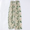 thumbnail image 2 of Yertdoel Pajama Pants Women Fashionable Print Thin Oversized Sleep Bottoms Elastic Waist with Bow Tie Daily Casual Comfy Soft Lounge Trousers, 2 of 6