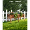 thumbnail image 6 of RIEDHOFF 72x26x30in Raised Garden Bed with Legs-Wooden Elevated Raised Garden Beds Outdoor for Growing Vegetables and Herbs-Big Sturdy Standing Garden Bed Planter Box-Enhanced Depth,Acorn Brown, 6 of 7