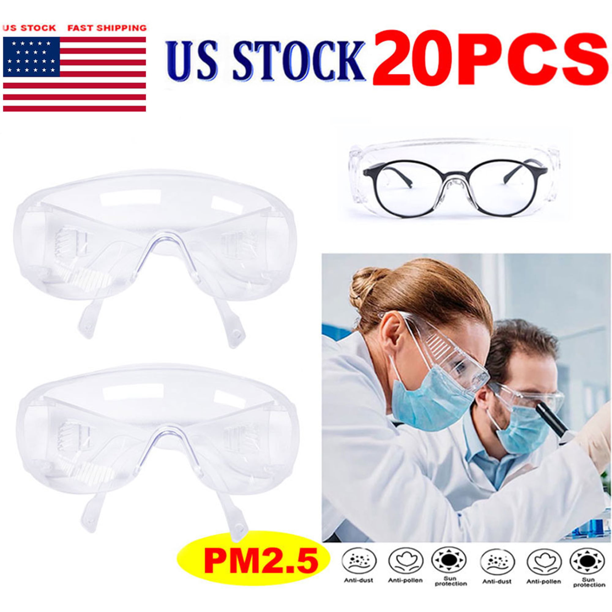 Anti-Fog Over The Glasses Safety Goggles For HS-OTG Googles Protective Eyeguard 