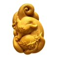 thumbnail image 4 of simhoa Hand Carved Figurine Car Interior Decoration Car Rear View Mirror Pendant Garden B, 4 of 8