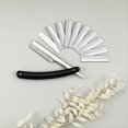thumbnail image 2 of Premium Men's Beard Styling Comb & Razor Set - Folding Stainless Steel Comb + 10 Replacement Blades & Razor Holder, 2 of 4