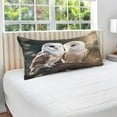 thumbnail image 5 of Snowy Owl Plush Pillow Case, Zippered Bed Pillow Pillowcases, Super Soft and Cozy Pillowcase Covers for Sleep Decor Giftsation - Queen Size 20x30in, 5 of 7
