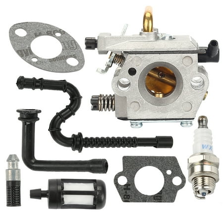 024 Oil - HIPA Carburetor For Stihl 024 026 MS240 MS260 Chainsaw Replace WT-403B 1121 120 0610 Carburetor Oil Filter Oil line Fuel Filter spark plug