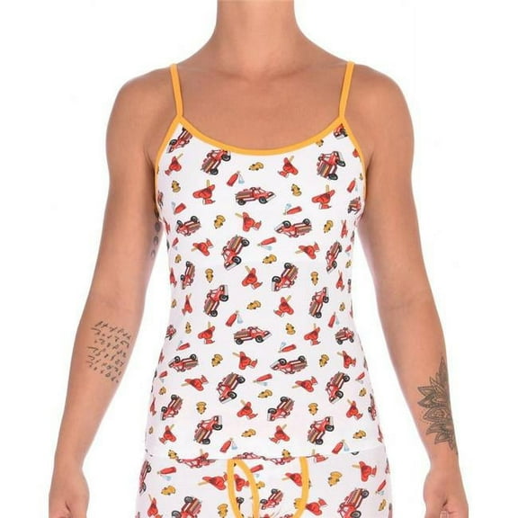 Ginch Gonch W711231-XS Womens Fire Fighters Camisole, White - Extra Small