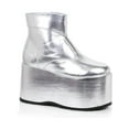 thumbnail image 2 of Ellie Shoes E-500-Frank Men Platform Ankle Boot M / White, 2 of 2