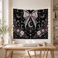 thumbnail image 5 of Large Gothic Lace Bow with Crescent Moon and Butterflies, Mystical Gothic for Dark Art Enthusiasts, Celestial Decor Accent, Halloween Gift, Tapestry Wall Hanging for Bedroom and Living Room, 5 of 7